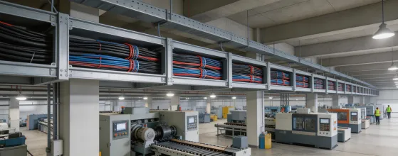 Factory wiring cable management