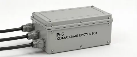 IP65 junction box and cable gland